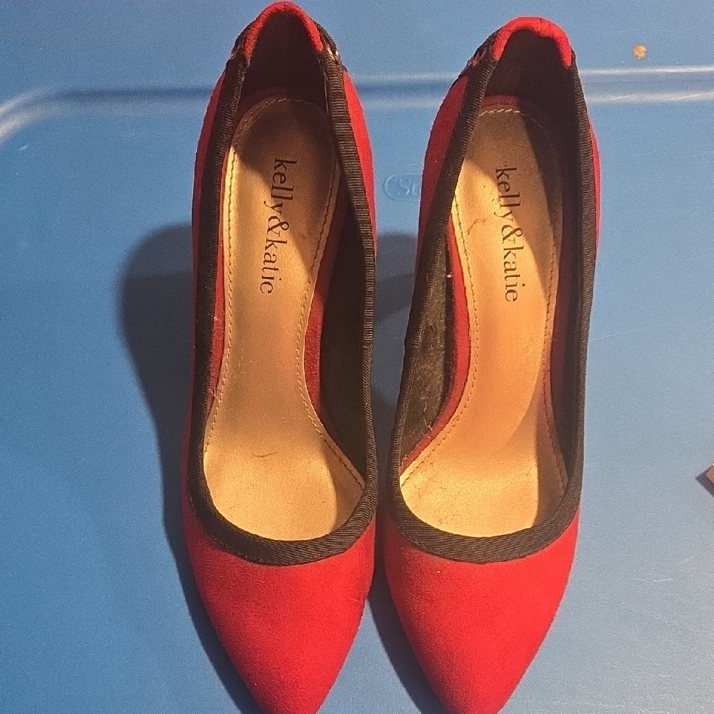 Kelly & Katie Red and Black Heels